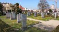 Austria+World+War+II | War cemetery for World war II on the cemetery Matzleinsdorf in Vienna, Austria-full oblique uppder PNr°0627