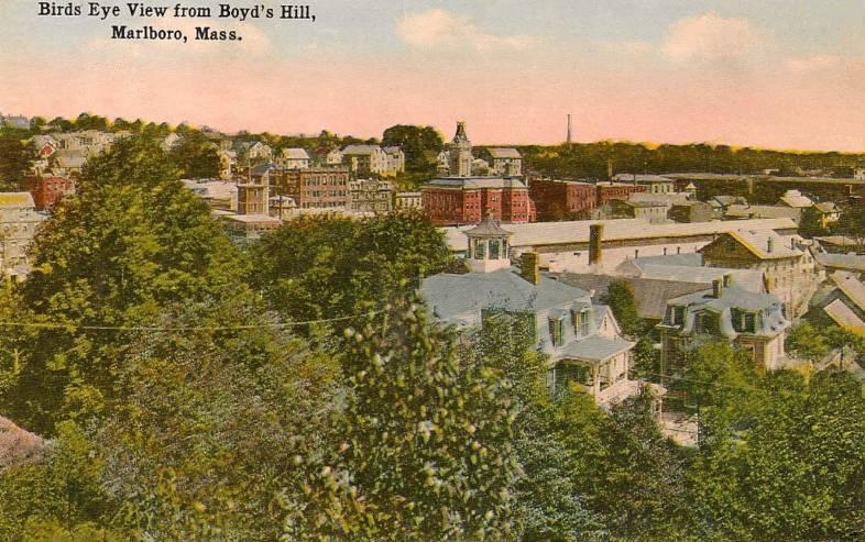 Marlborough, Massachusetts | File:Bird's-eye View from Boyd's Hill, Marlborough, MA.jpg