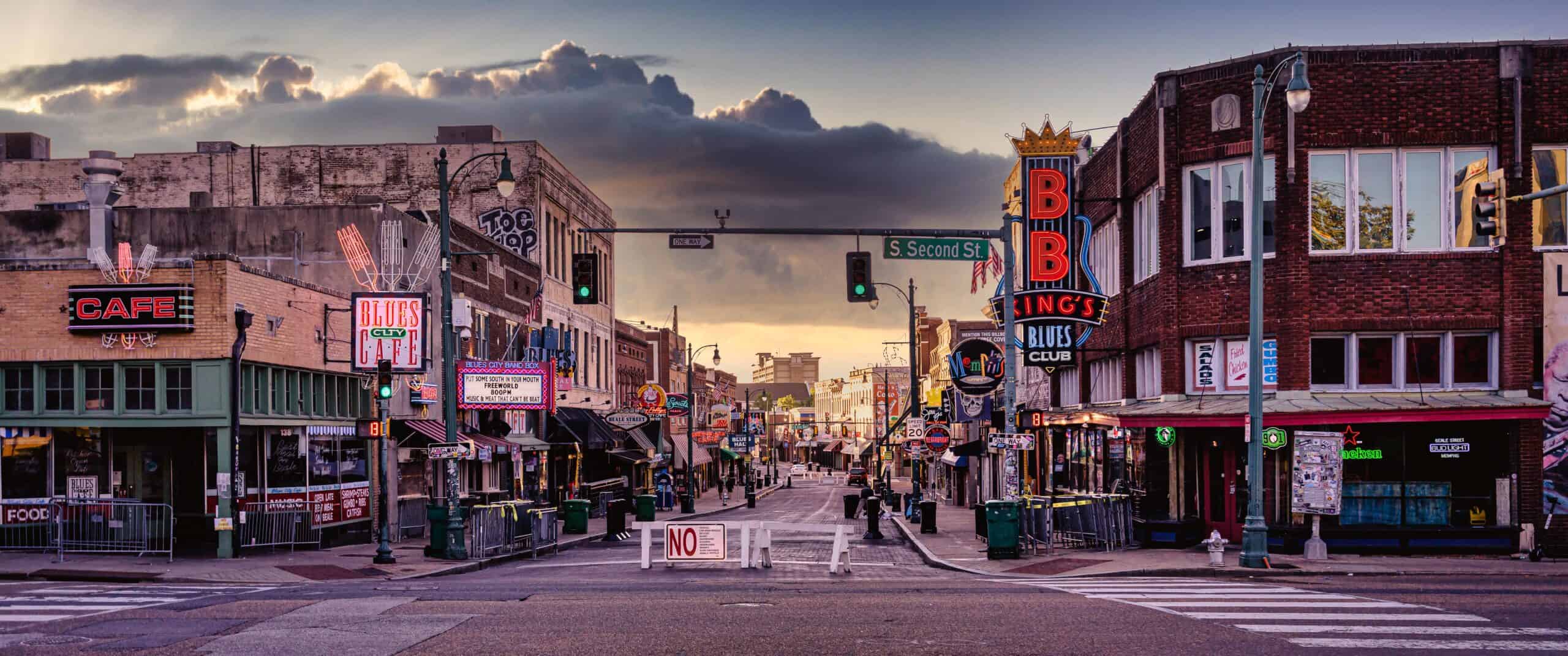 Beale Street Memphis Morning by Mobilus In Mobili