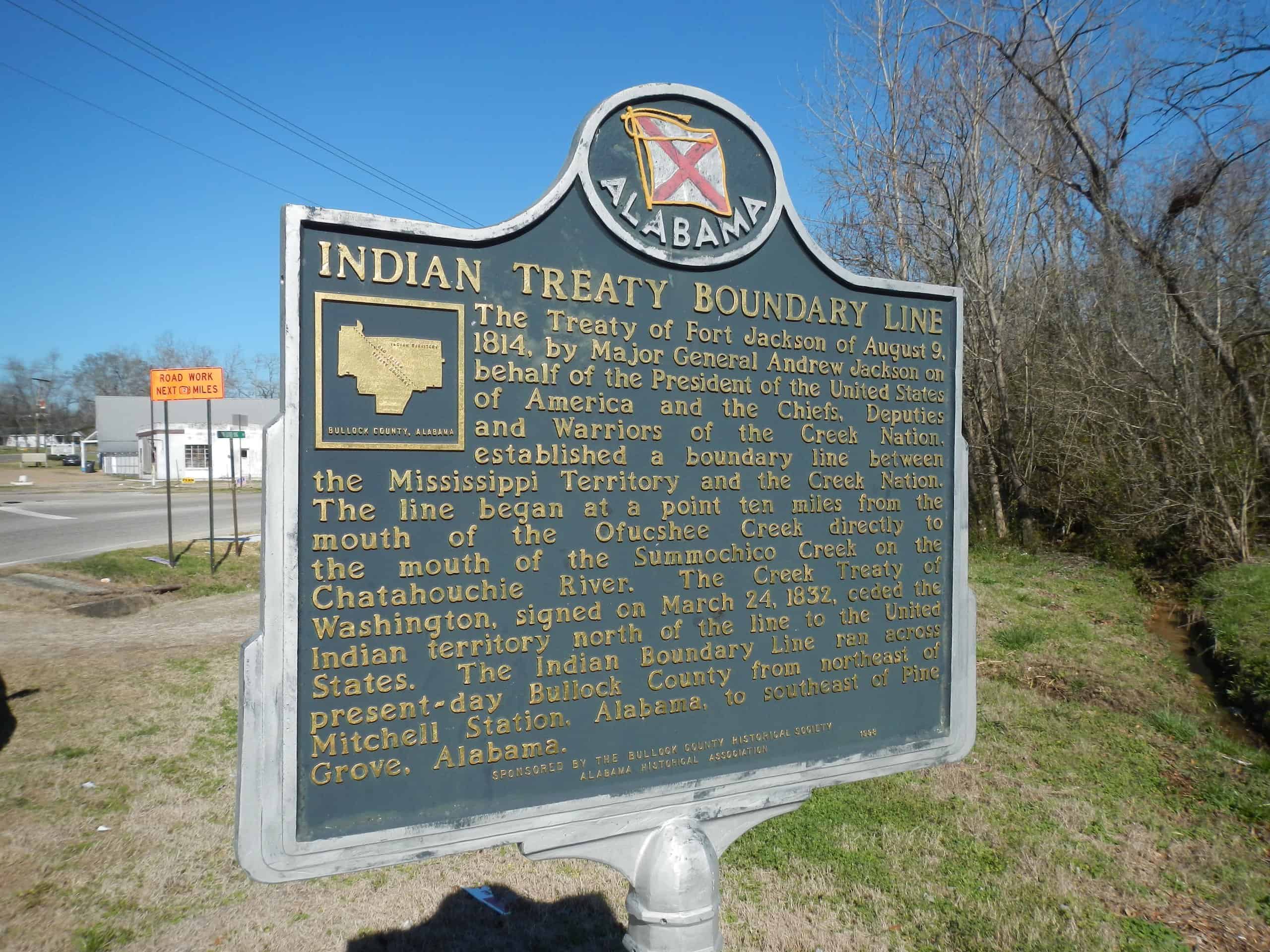 Treaty of Fort Jackson Historical Marker by Rivers Langley; SaveRivers