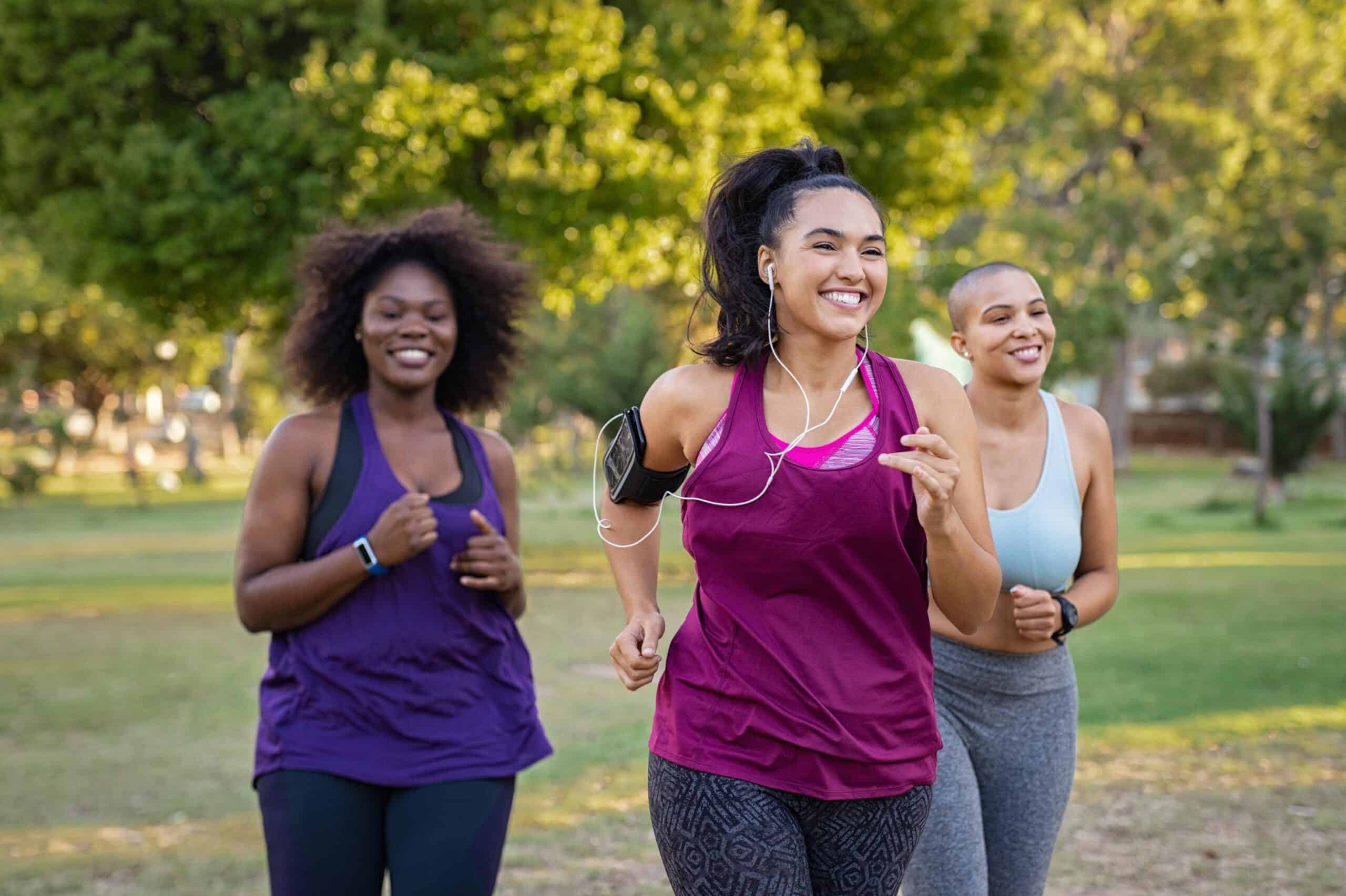 Bend, OR people | Active curvy women jogging