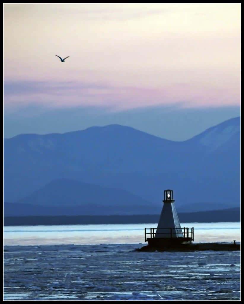 Burlington Breakwater South Lighthouse by Tony Fischer Photography