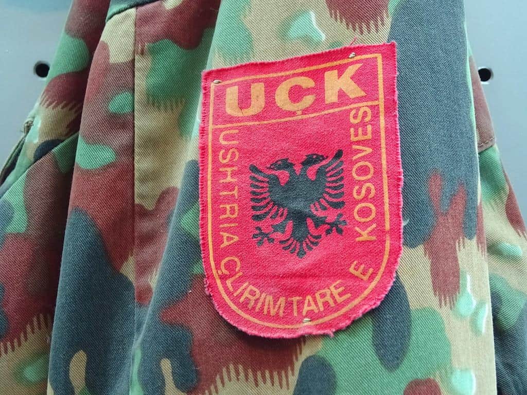 Uniform and Badge of Kosovo Liberation Army (UCK) - Military Museum - Belgrade - Serbia by Adam Jones, Ph.D. - Global Photo Archive