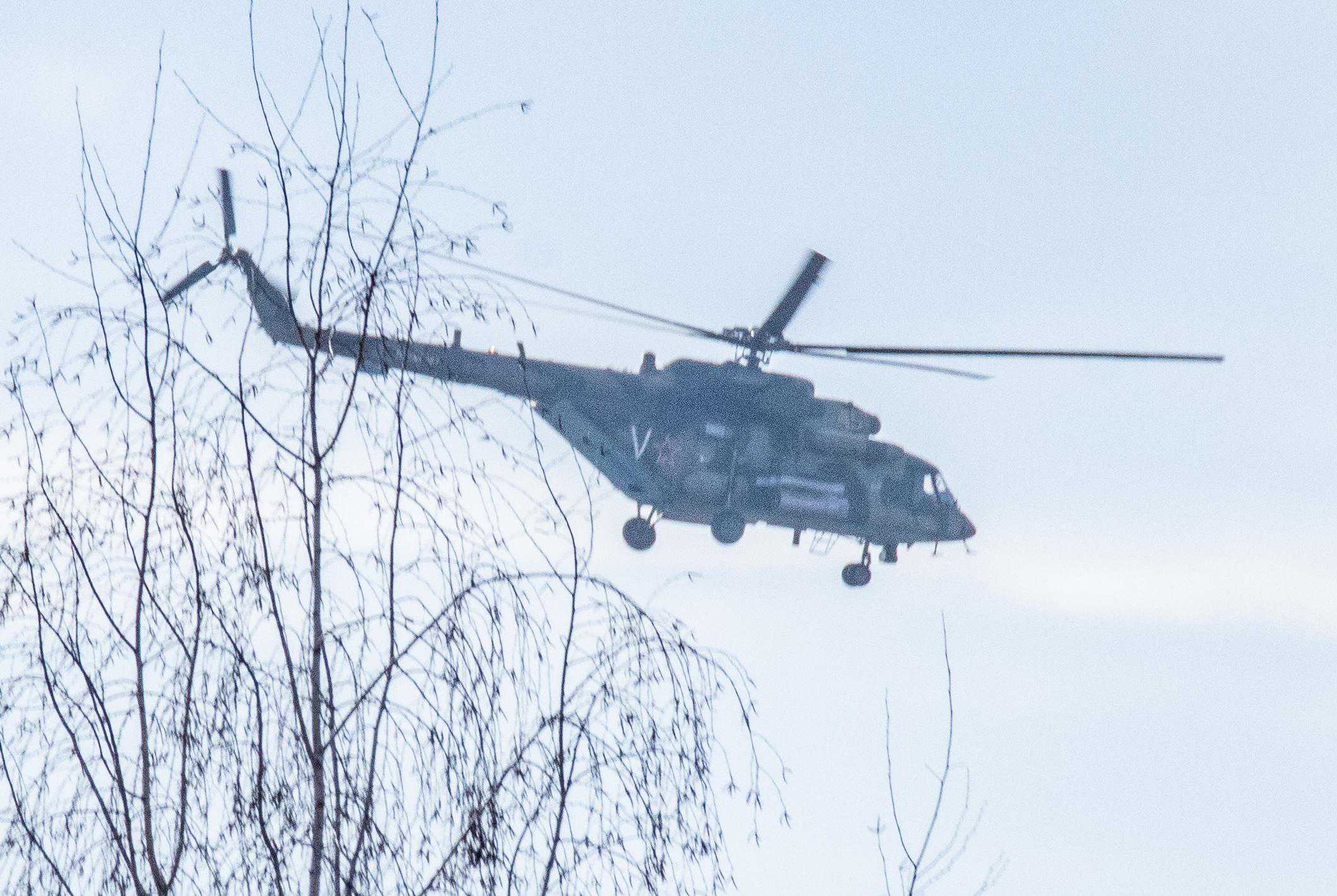 Russian helicopter in Minsk, Belarus (26 February 2022) 3 by Homoatrox