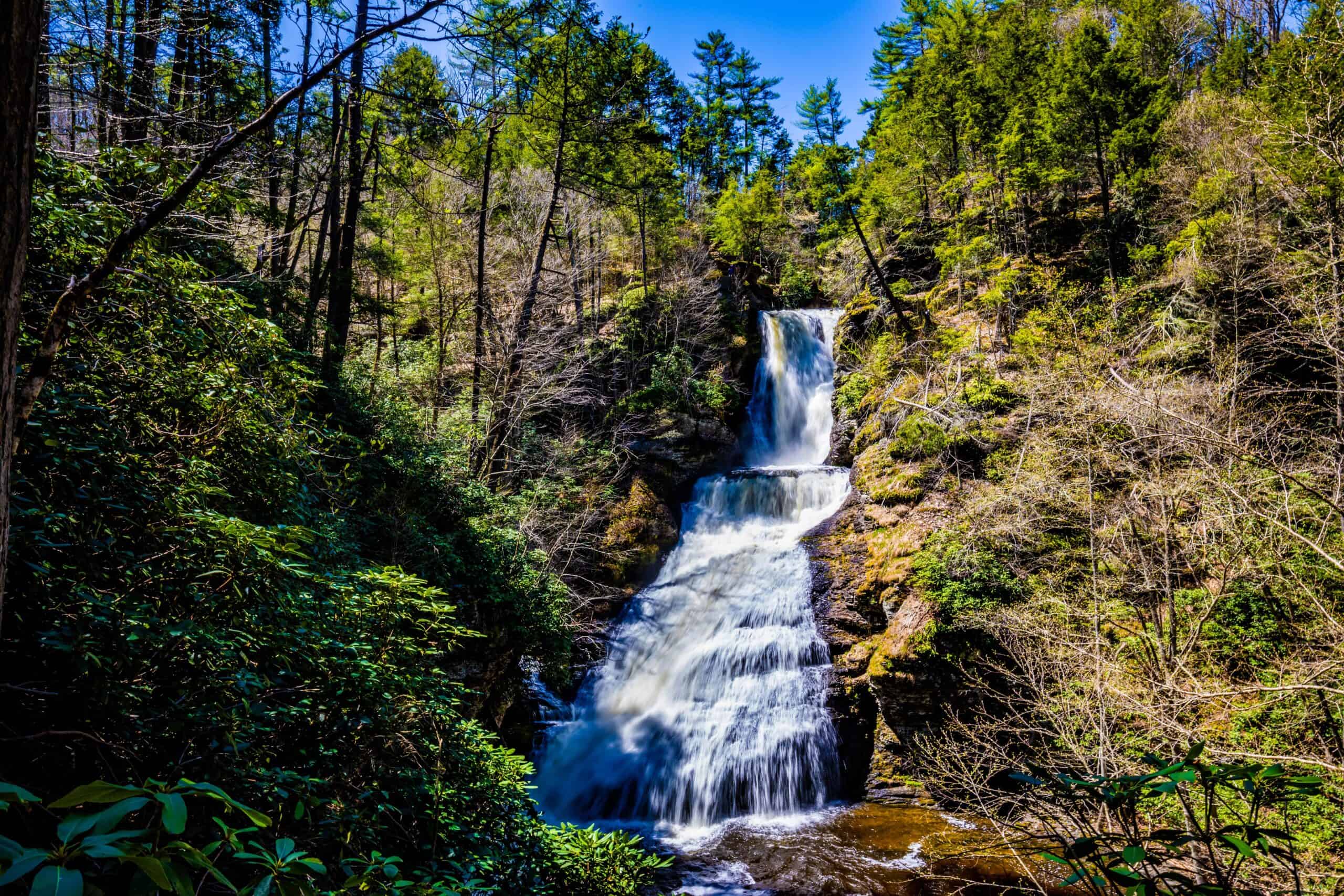 Pike, Pennsylvania | Scenic Dingmans Falls in Delaware Township tourist destination