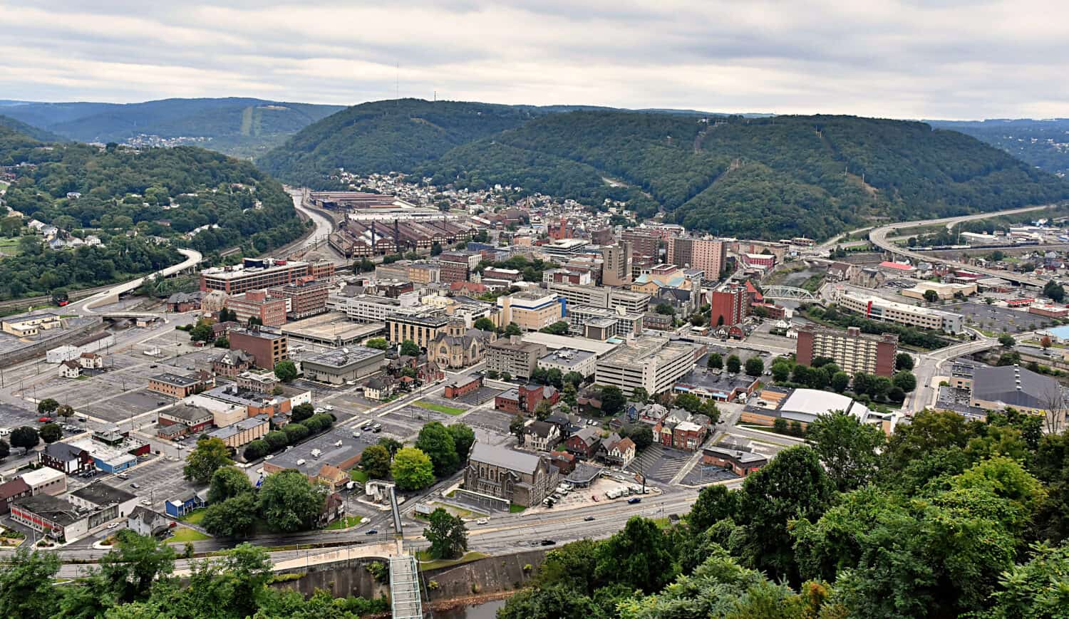 A view of Johnstown, PA from atop the Inclined Plane. by Wirestock Creators