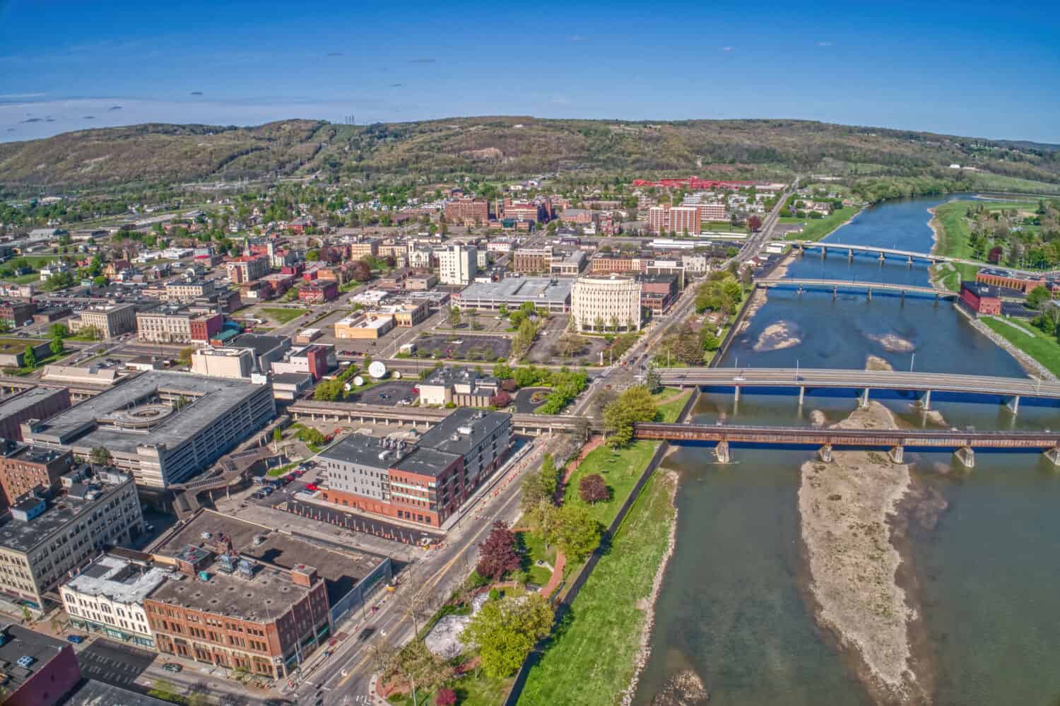 Elmira is a Town in Upstate New York on the Chemung River by Jacob Boomsma