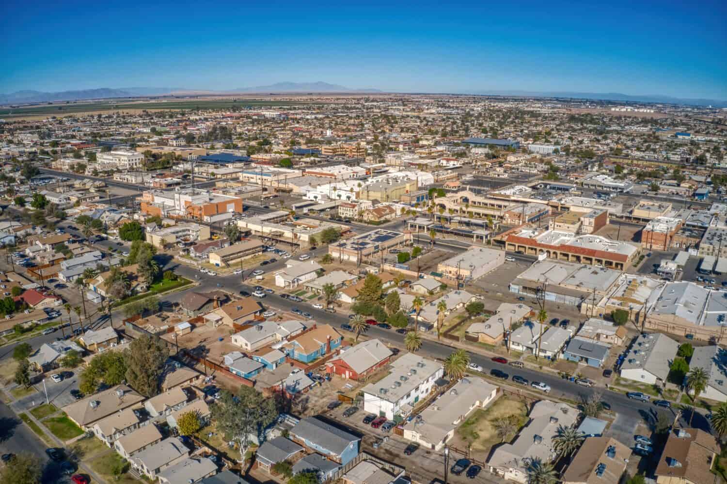 Aerial View of Downtown El Centro, California in the Imperial Valley by Jacob Boomsma