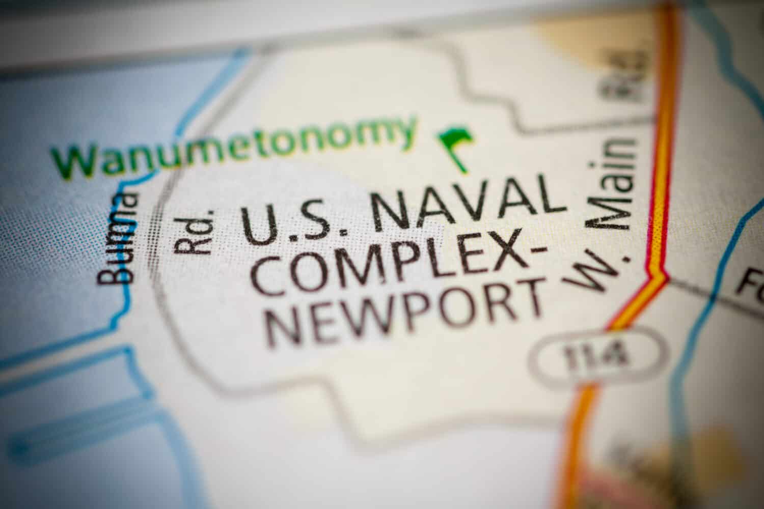 US Naval Complex Newport. Rhode Island. USA