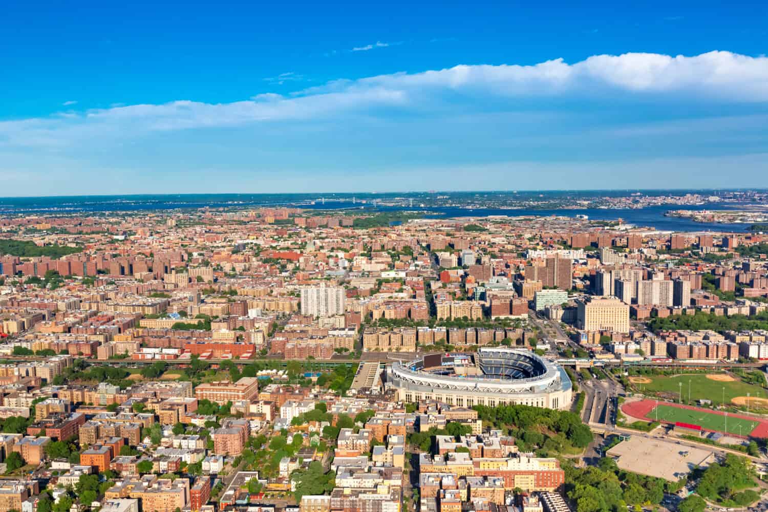 Aerial view of the Bronx, New York City by TierneyMJ