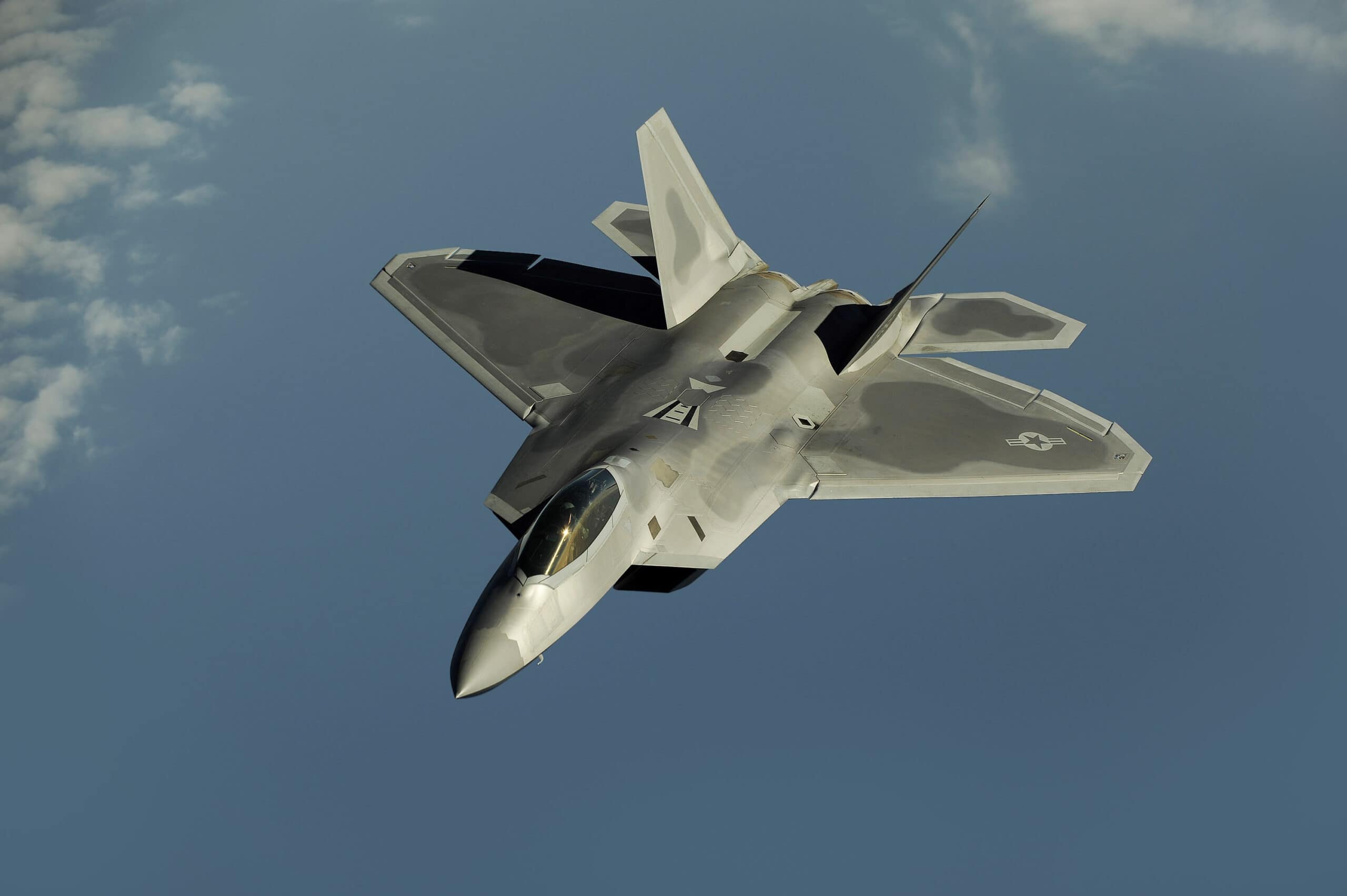 File:F-22 Raptor edit1.jpg by Master Sgt. Andy Dunaway