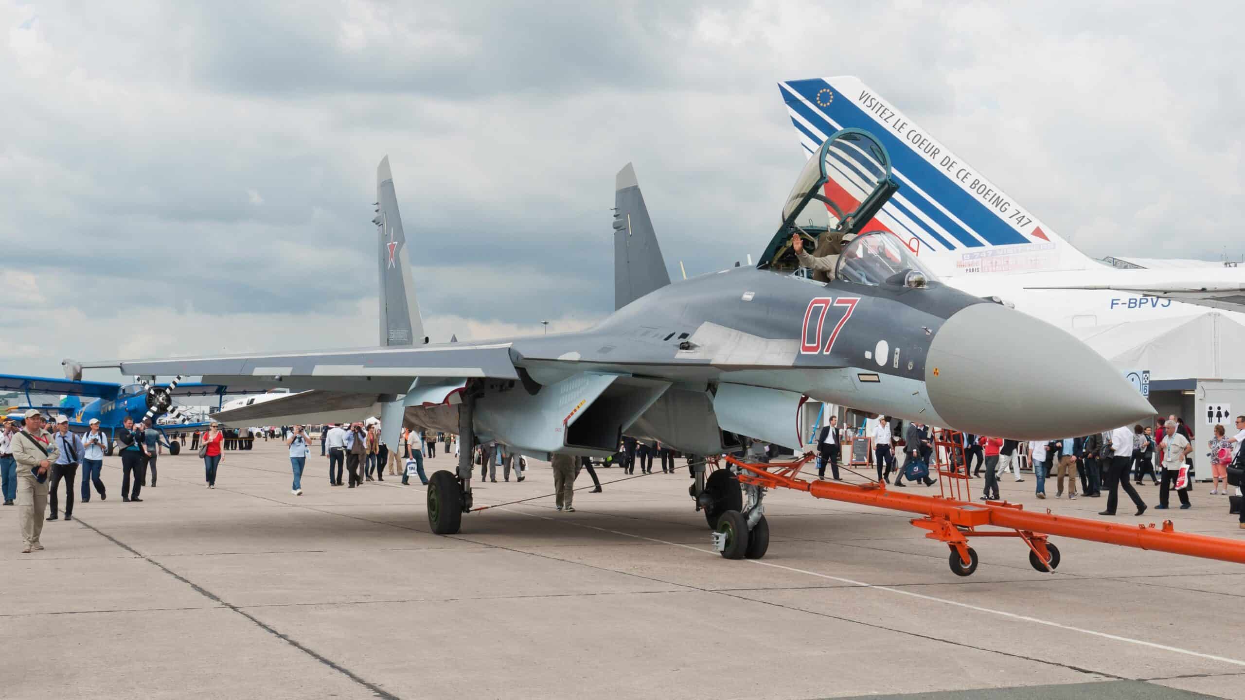 Indonesia+Sukhoi | Sukhoi Su-35S (Russian: Сухой Су-35; NATO reporting name: "Flanker-E") at the Paris Air Show 2013.