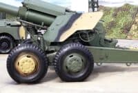 russian towed artillery | Slot-hole muzzle brake of 152 mm howitzer of the russian production