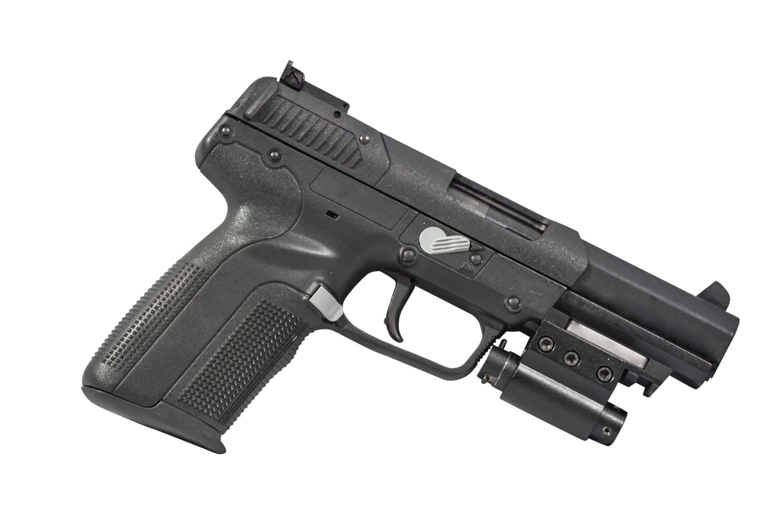 FN America pistol | Armor Piercing Pistol Isolated on White Background Right