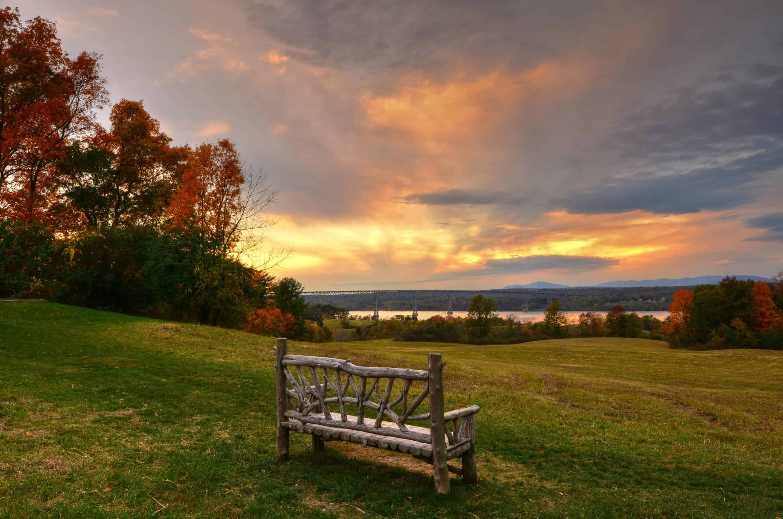 Dutchess County, New York | Sunset at Poet's Walk Park - Red Hook, NY.