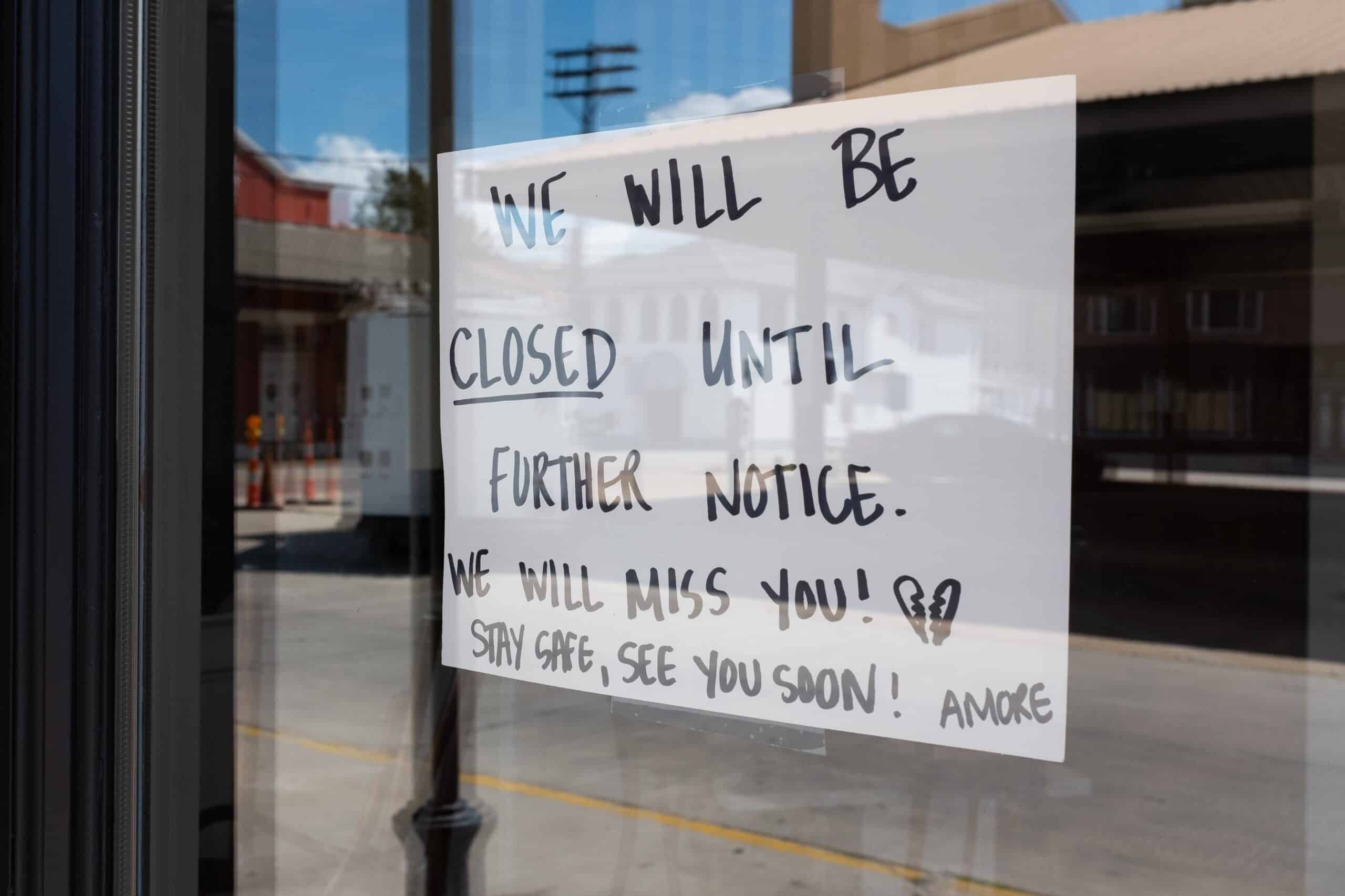Louisiana Covid | Closed Cafe, Gretna, Louisiana