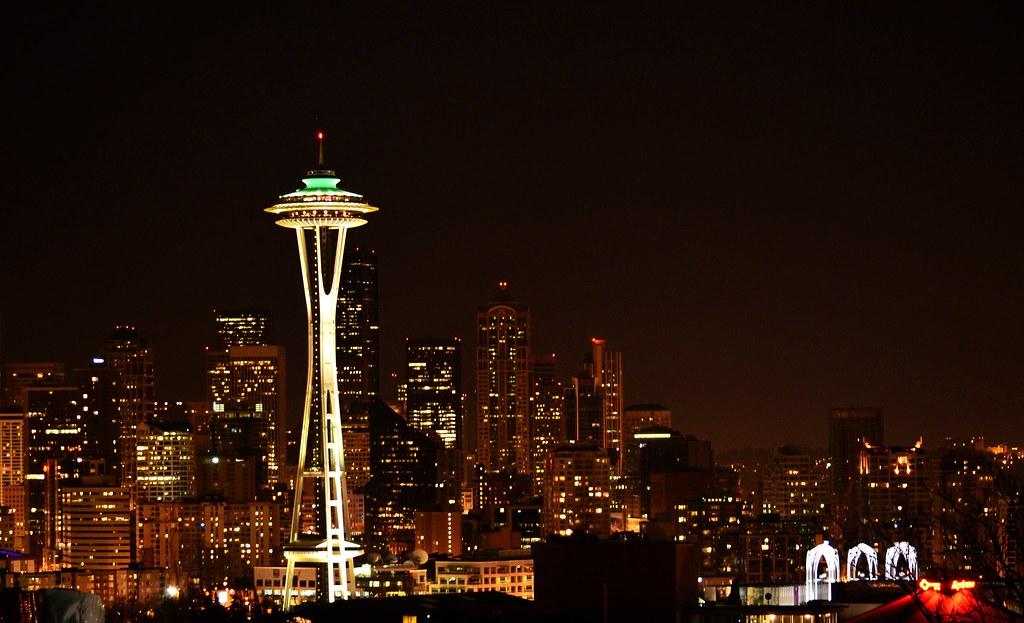 Space Needle and Seattle Skyline by Anupam_ts