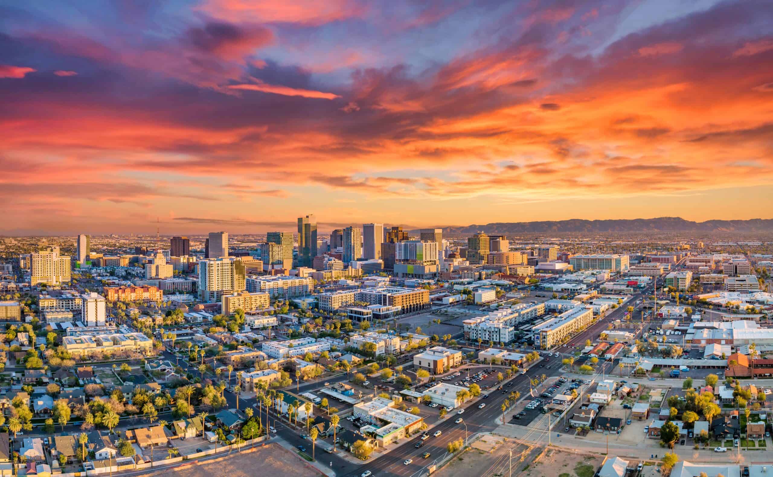 Arizona state image | Phoenix, Arizona, USA Downtown Skyline Aerial