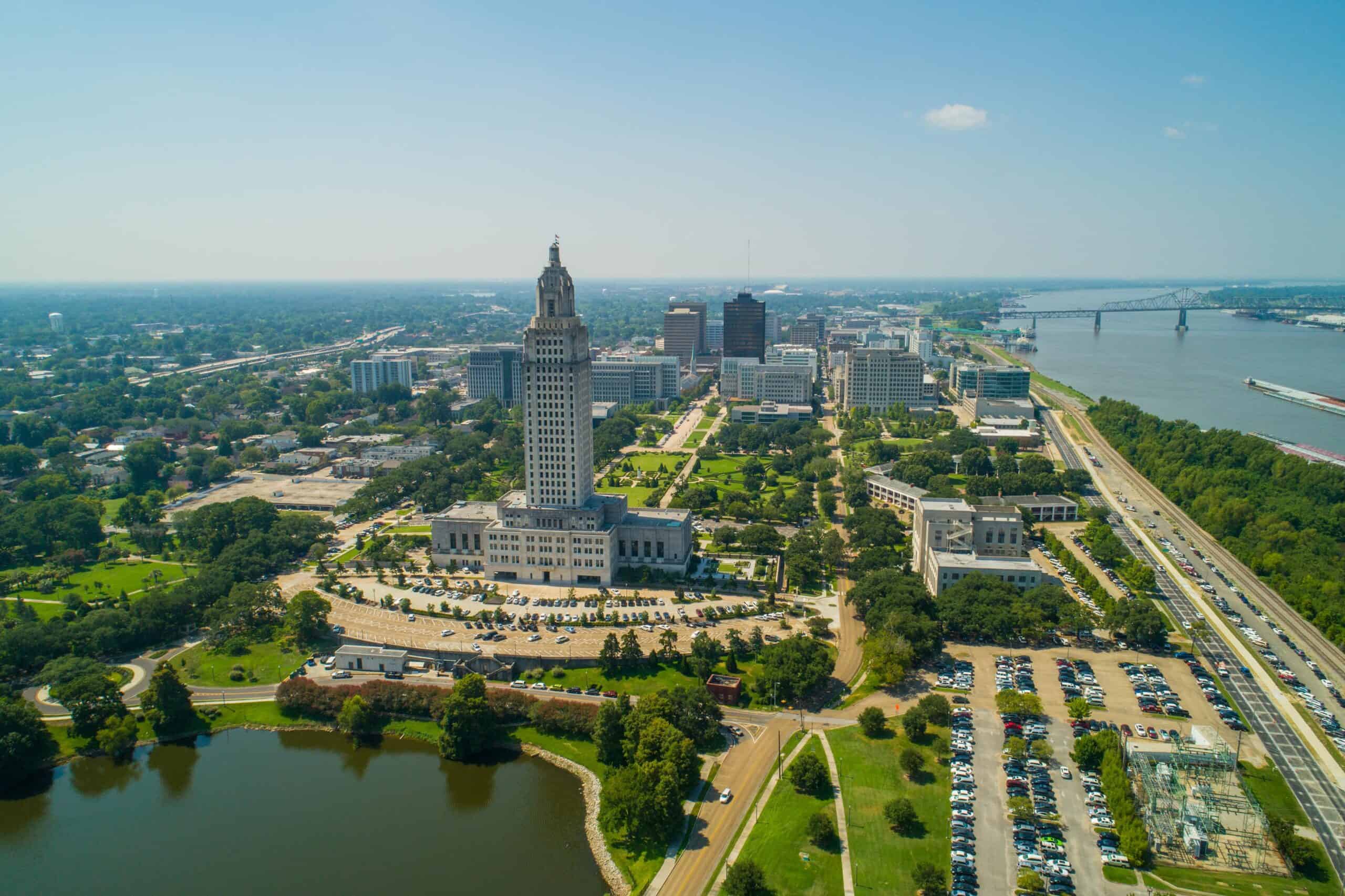 Baton Rouge, Louisiana | Aerial photo Downtown Baton Rouge Louisiana USA