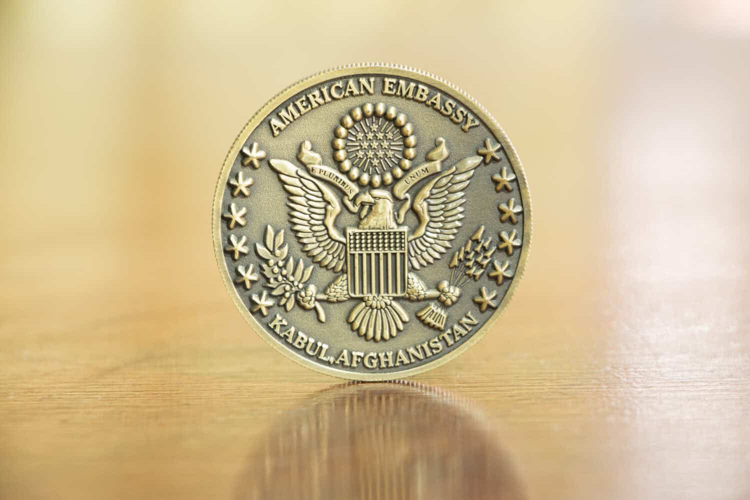 Medal symbol American embassy at kabul, afghannistan