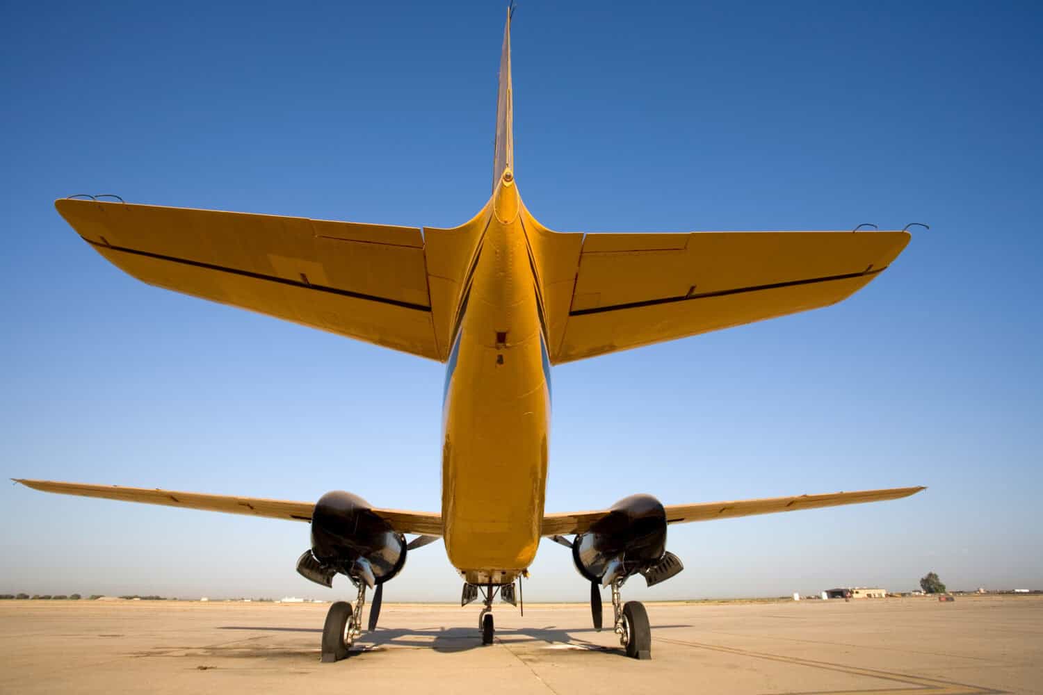This twin engined airplane started life during World War II as the Douglas A-26C Invader and later fought forest fires