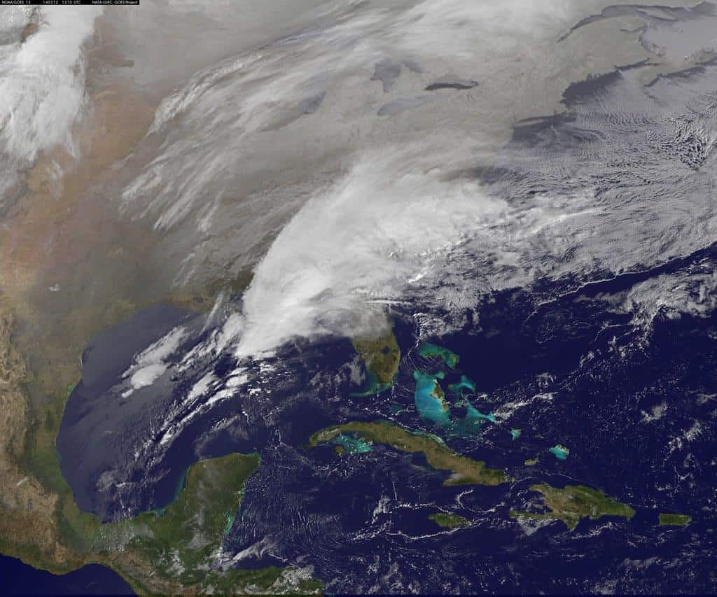 Satellite Shows Major Winter Storm Hitting the U.S. South by NASA Goddard Photo and Video