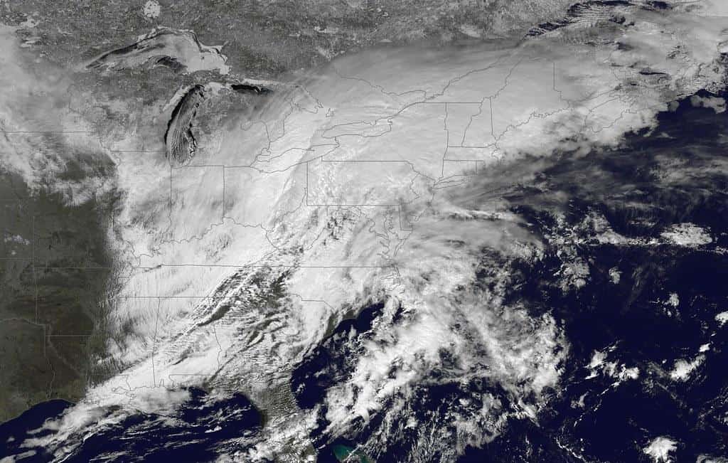 Strengthening Winter Storm Impacting Northeast; Severe Weather Possible in Mid-Atlantic by NASA Goddard Photo and Video