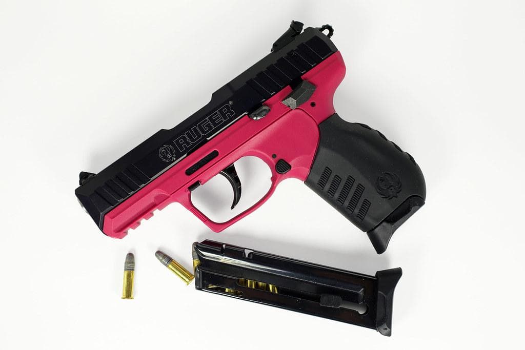Pink Ruger SR22 handgun by AlmightyWorm