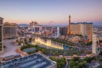 Las Vegas, Nevada | Aerial view of Las Vegas strip in Nevada