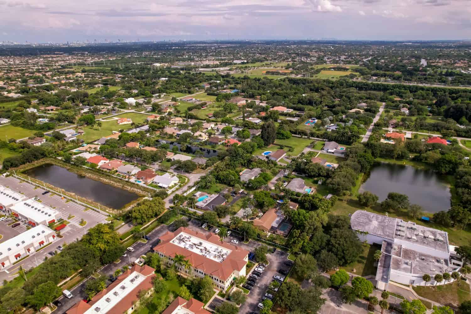 Residential neighborhoods Cooper City FL USA