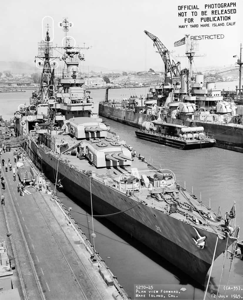 USS+Portland | Portland-class heavy cruiser USS Indianapolis (CA 35)