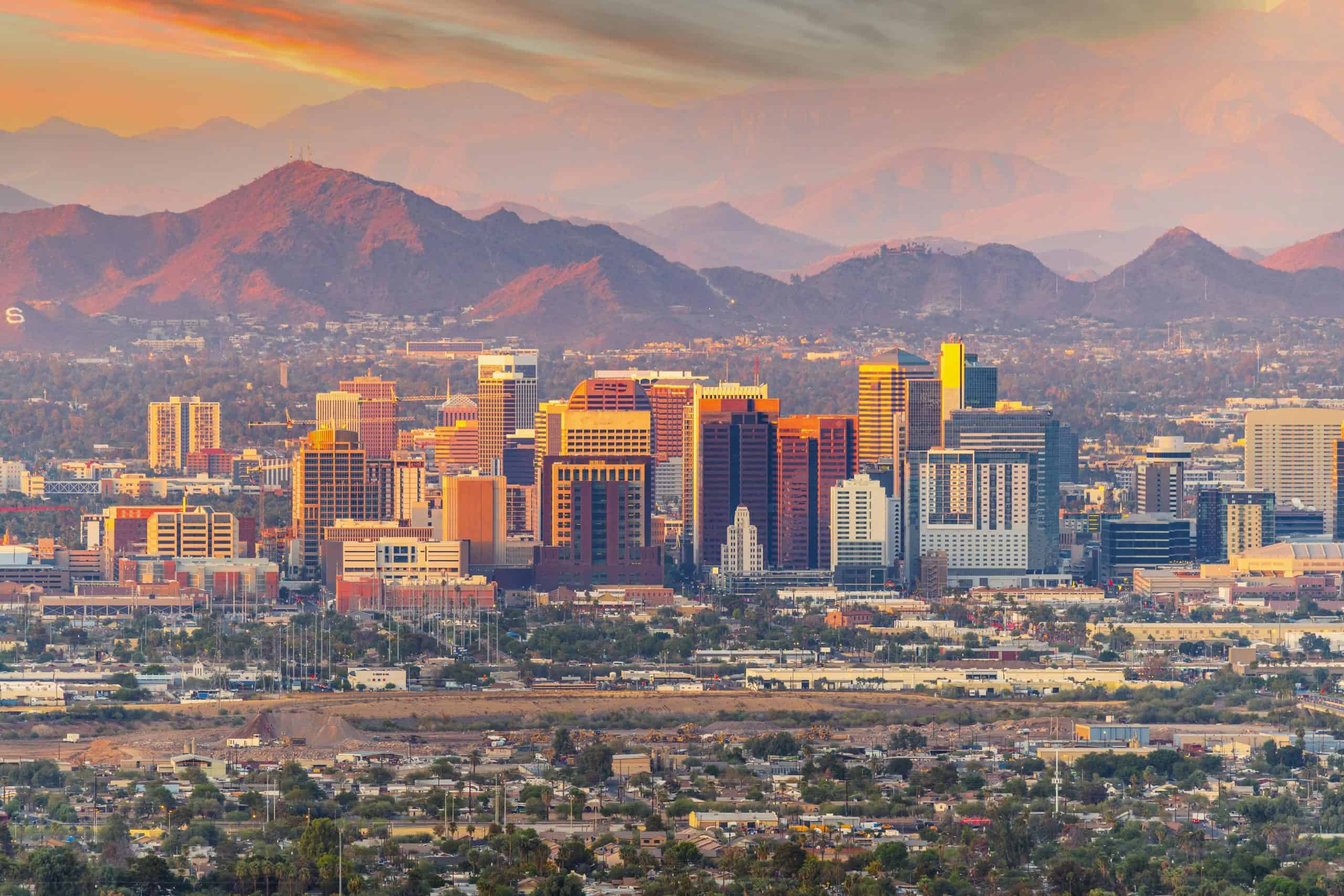 Maricopa County Arizona | Phoenix, Arizona skyline at dusk