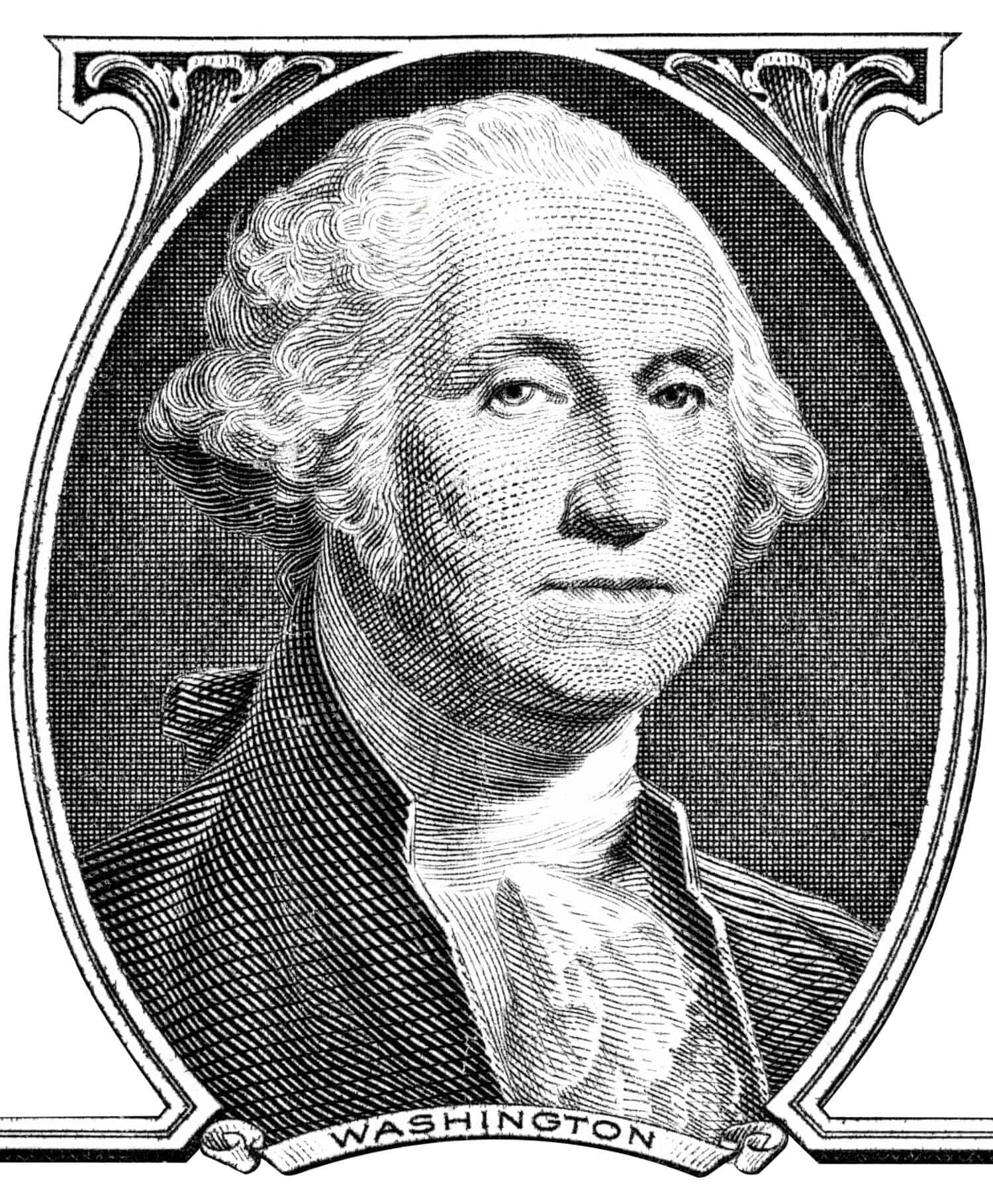 Portrait of President George Washington.