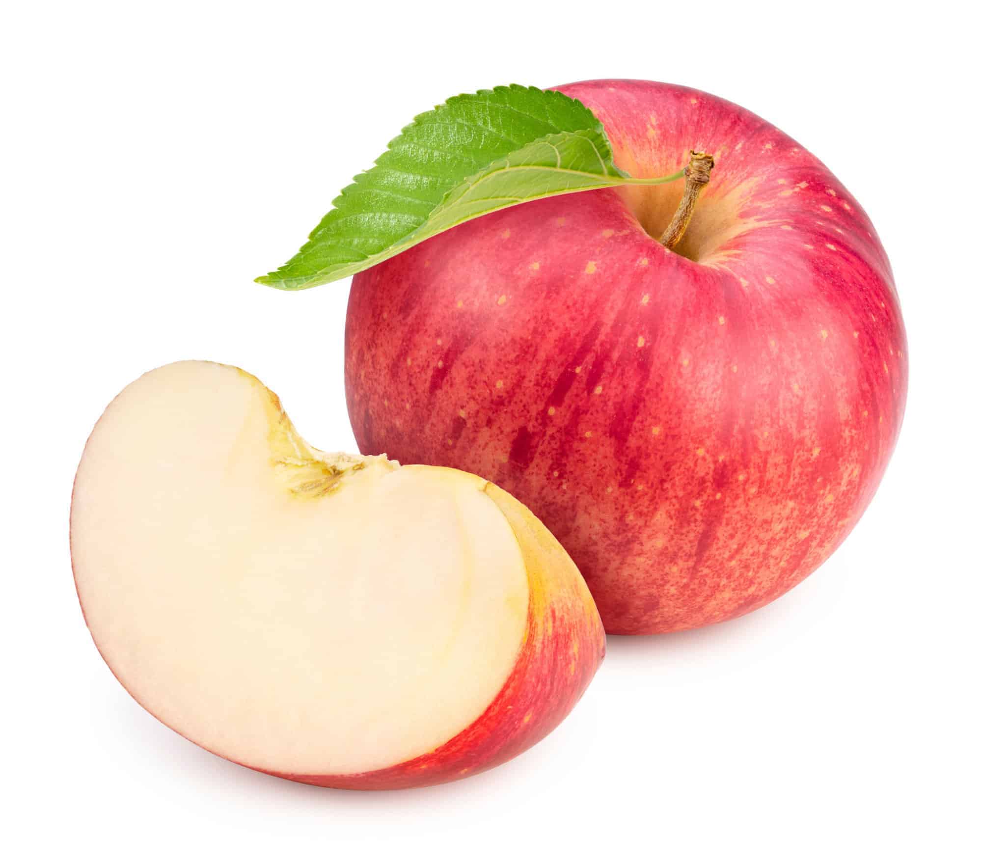 sekai-ichi apple on white background