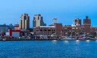 Twilight View of Brooklyn Navy Yard