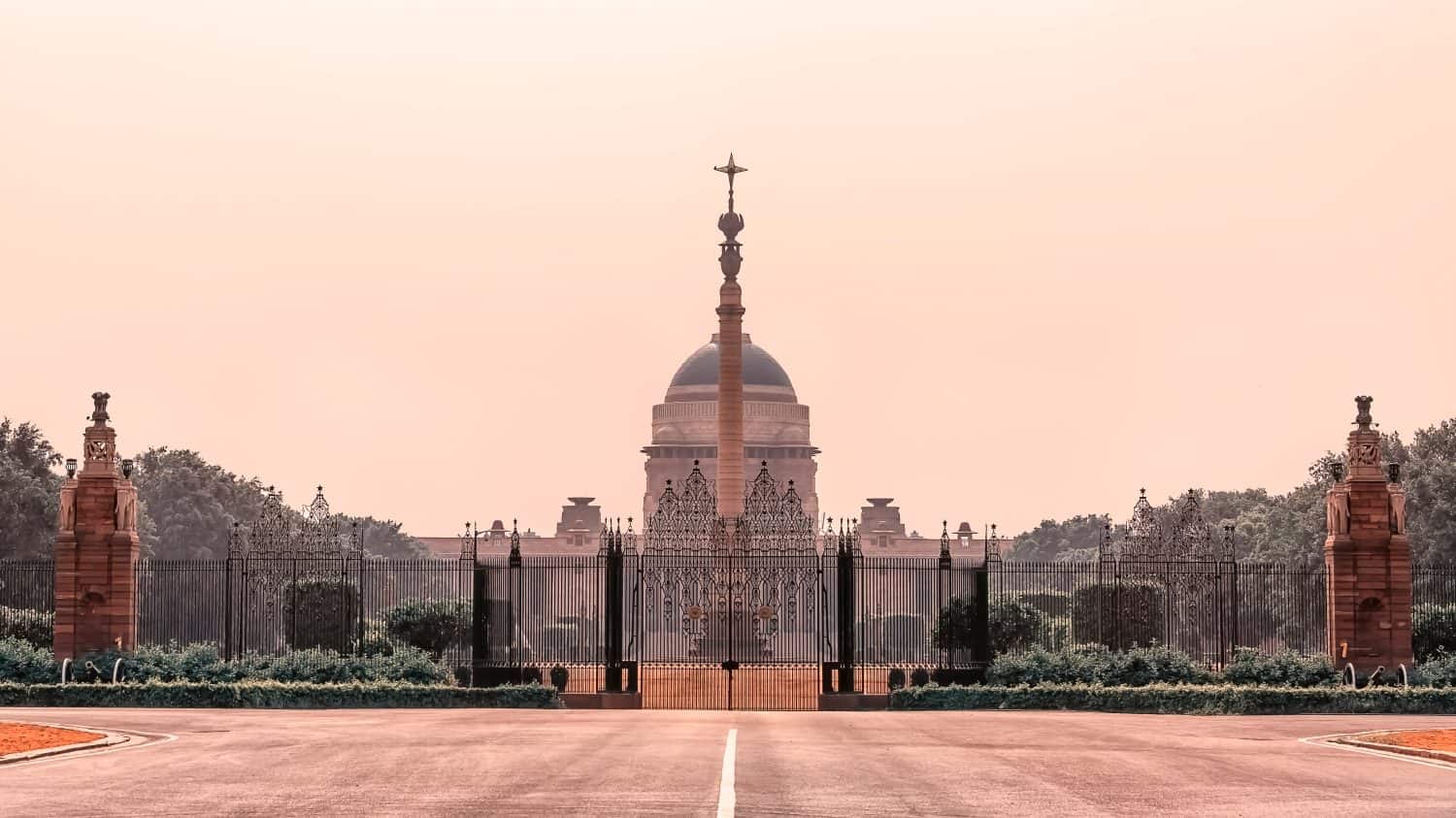 Rashtrapati Bhavan, India's President House in New Delhi India