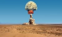 Nuclear explosion. nuclear bomb, tactical nuclear weapon, atomic bomb, nuclear test