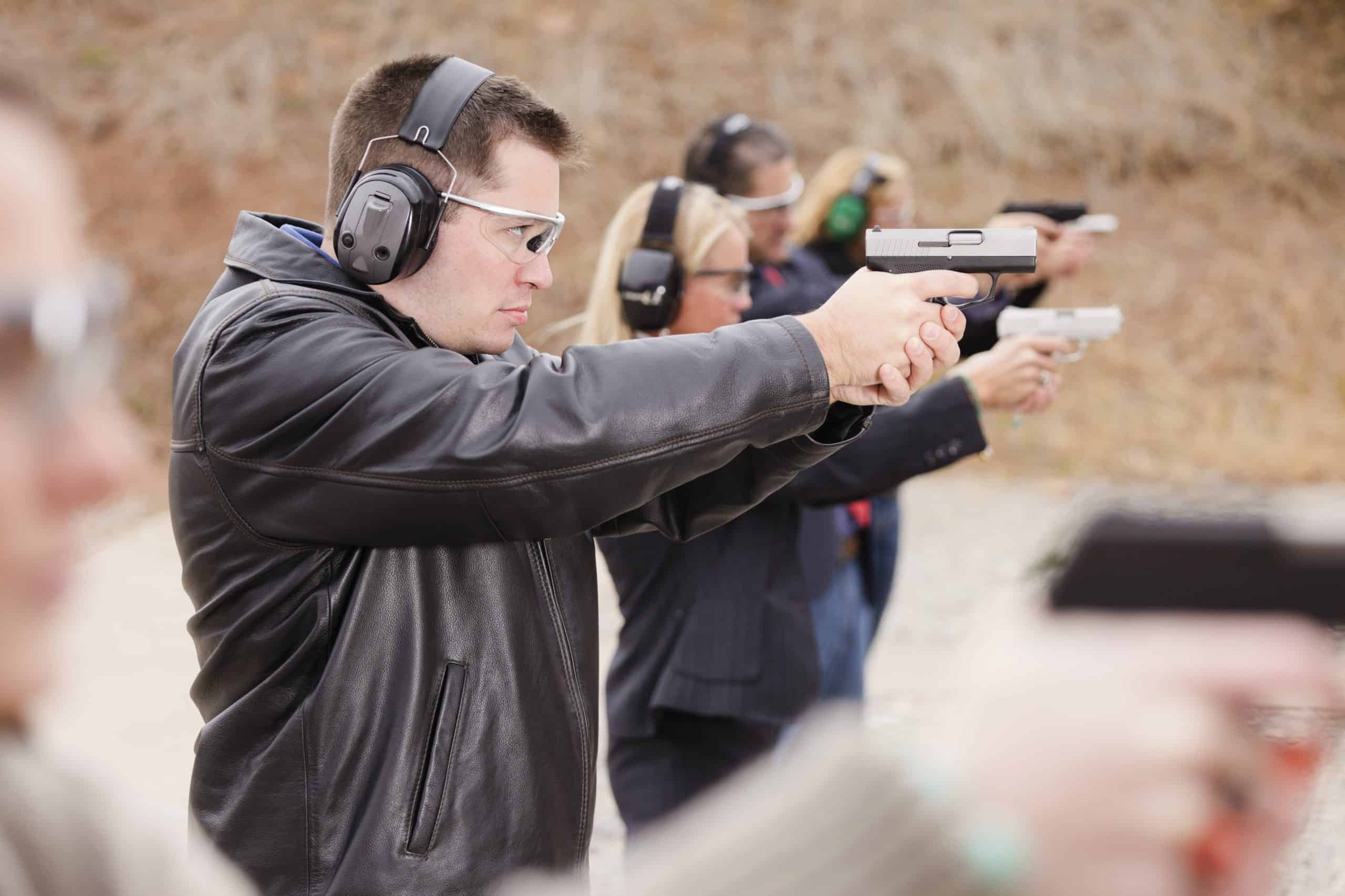 Practicing at the Shooting Range