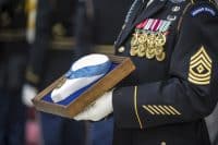 U.S. Army Sergeant holds the Medal of Honor.