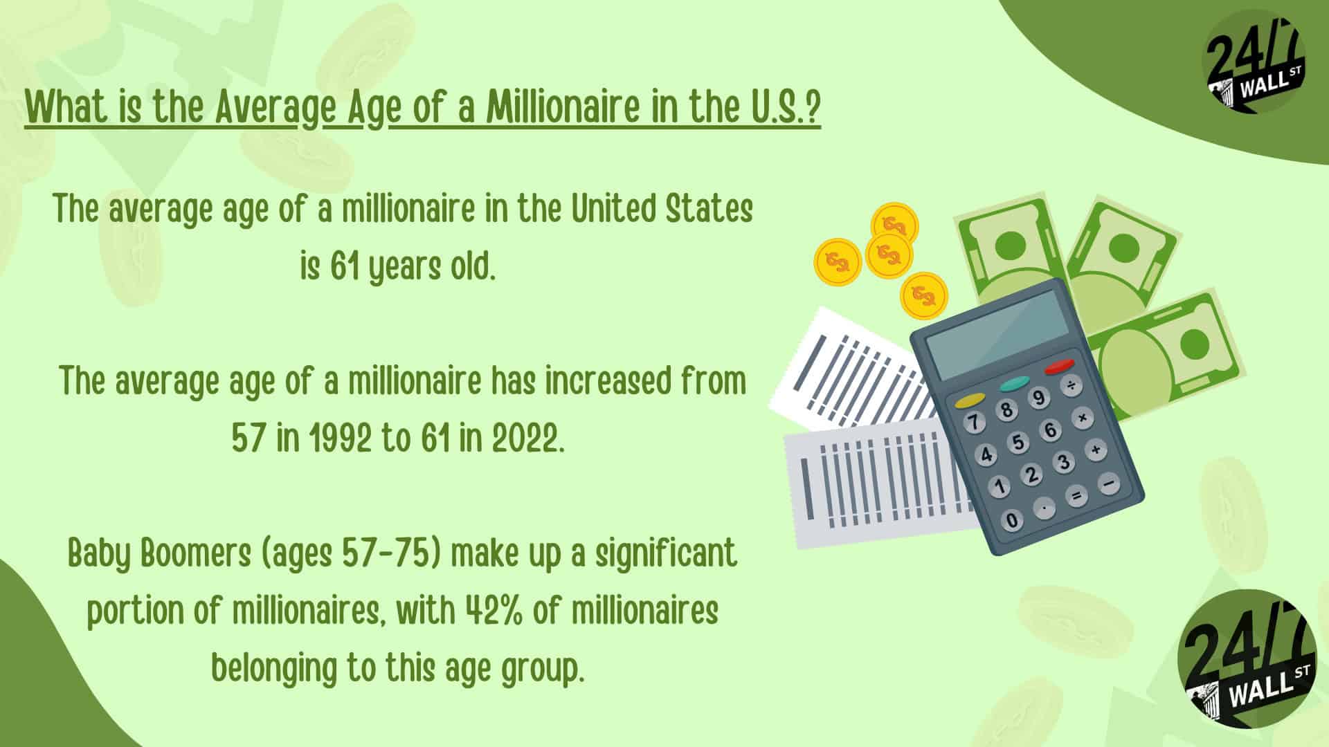 What is the Average Age of a Millionaire in the U.S.?