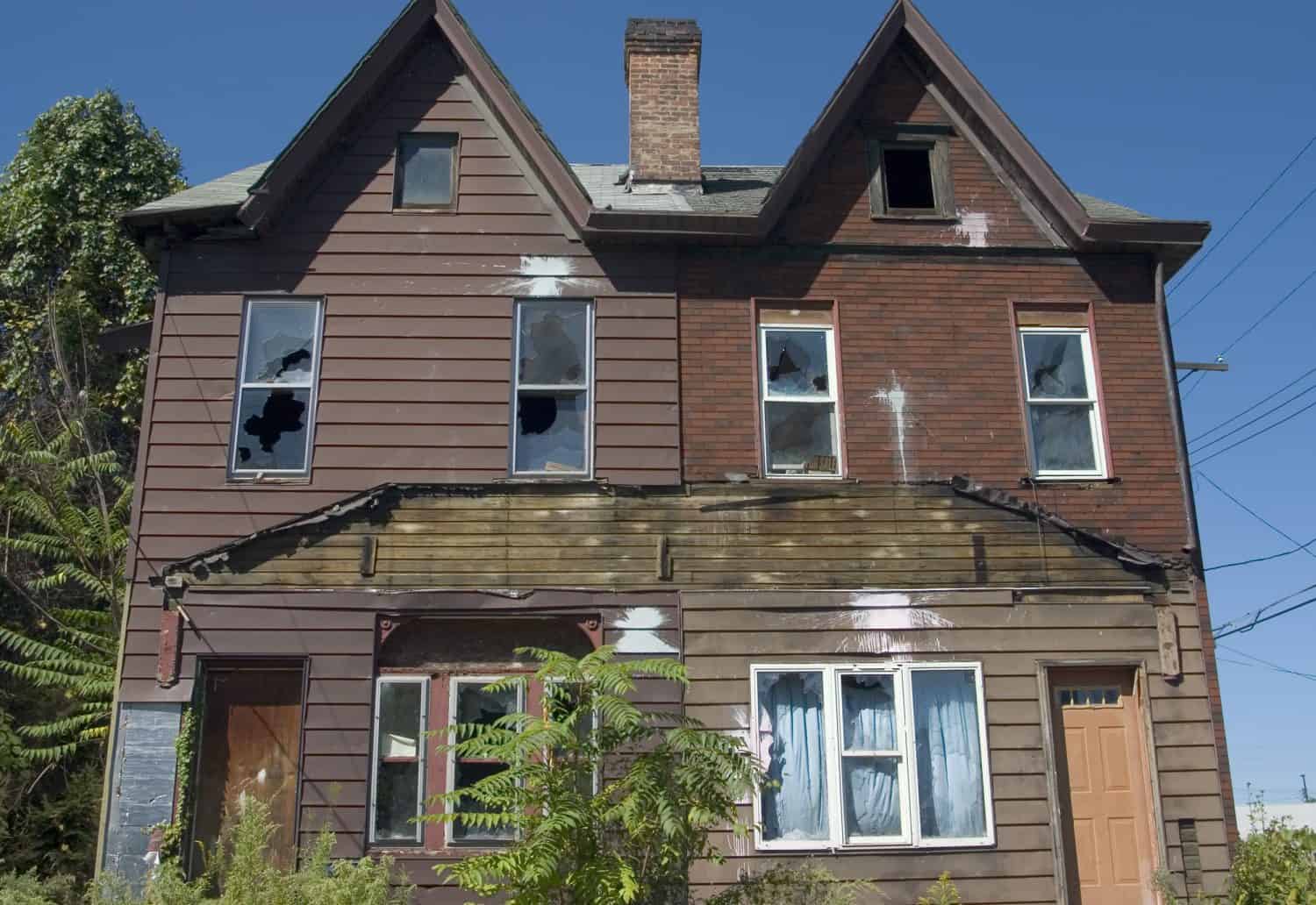 Abandoned housing.