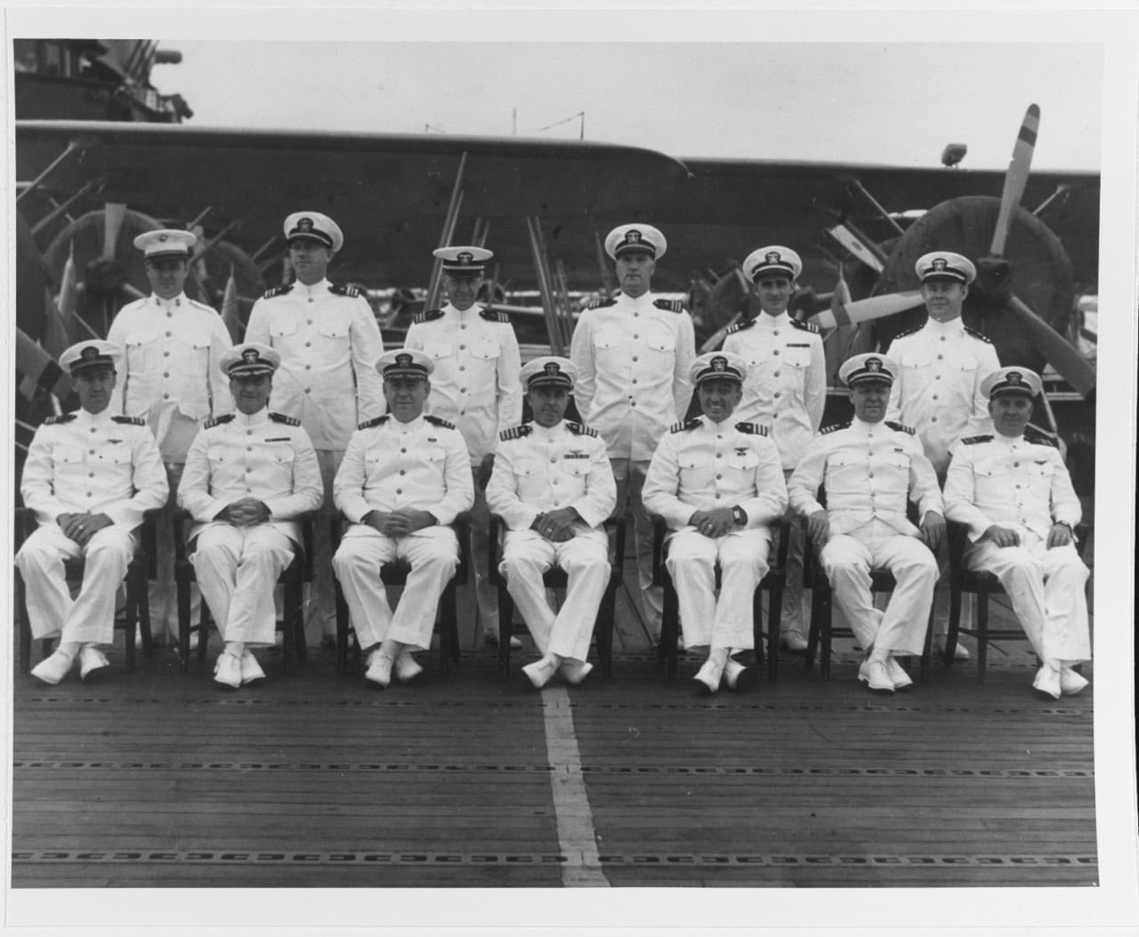 USS Ranger (CV-4) Ship's senior officers and heads of departments, 10 June 1941.