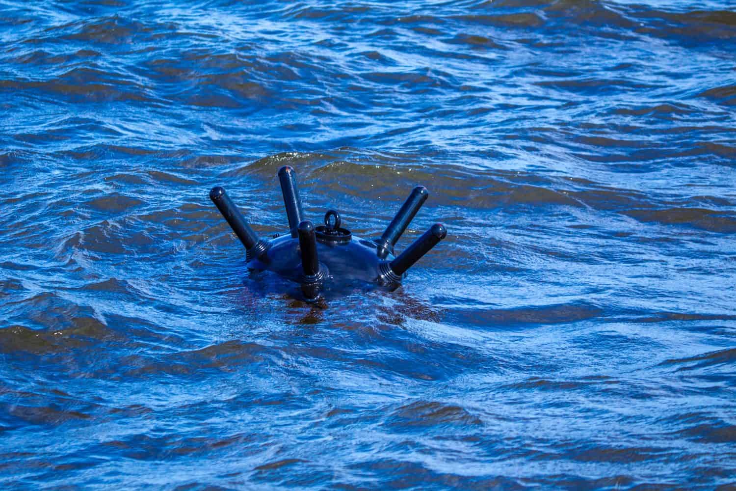 Marine mine. The mined sea. The underwater mine. Mines for the destruction of enemy submarines, ships and ships