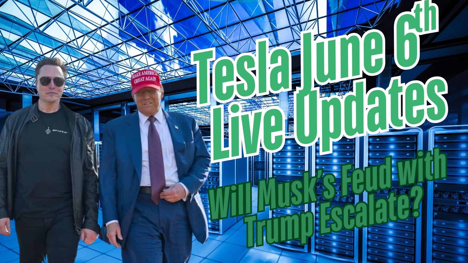 Live Tesla Stock Price Updates June 6: Will Tesla Stock Rebound Amid Musk & Trump Feud?