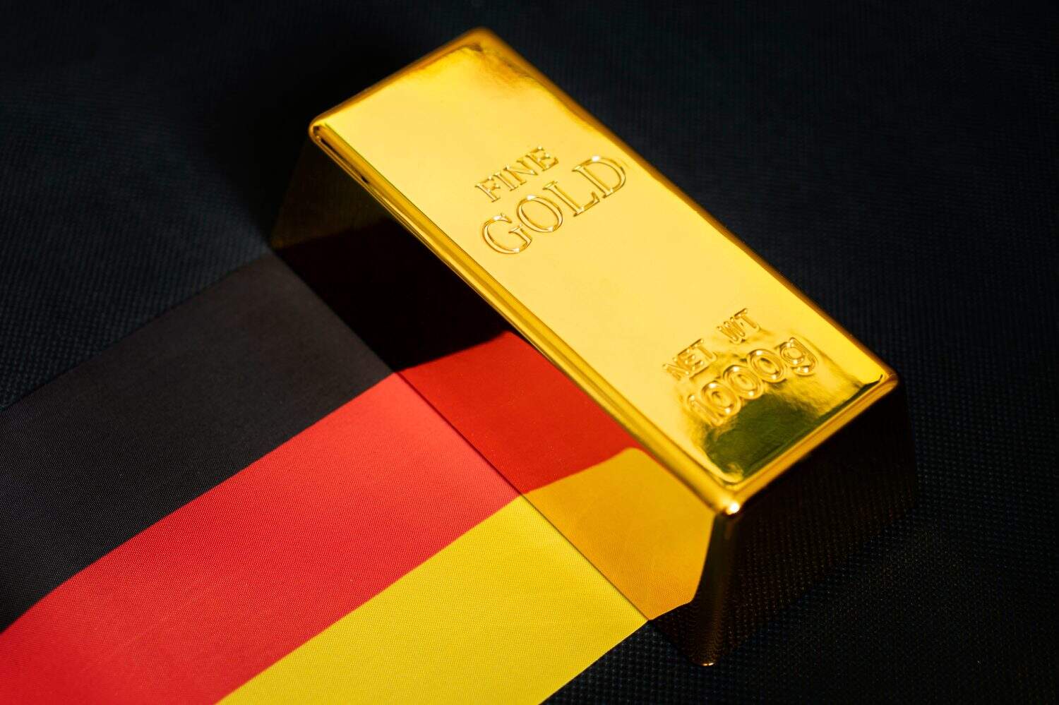 The gold bar is on the national flag of Germany. Germany's Gold Reserve concept