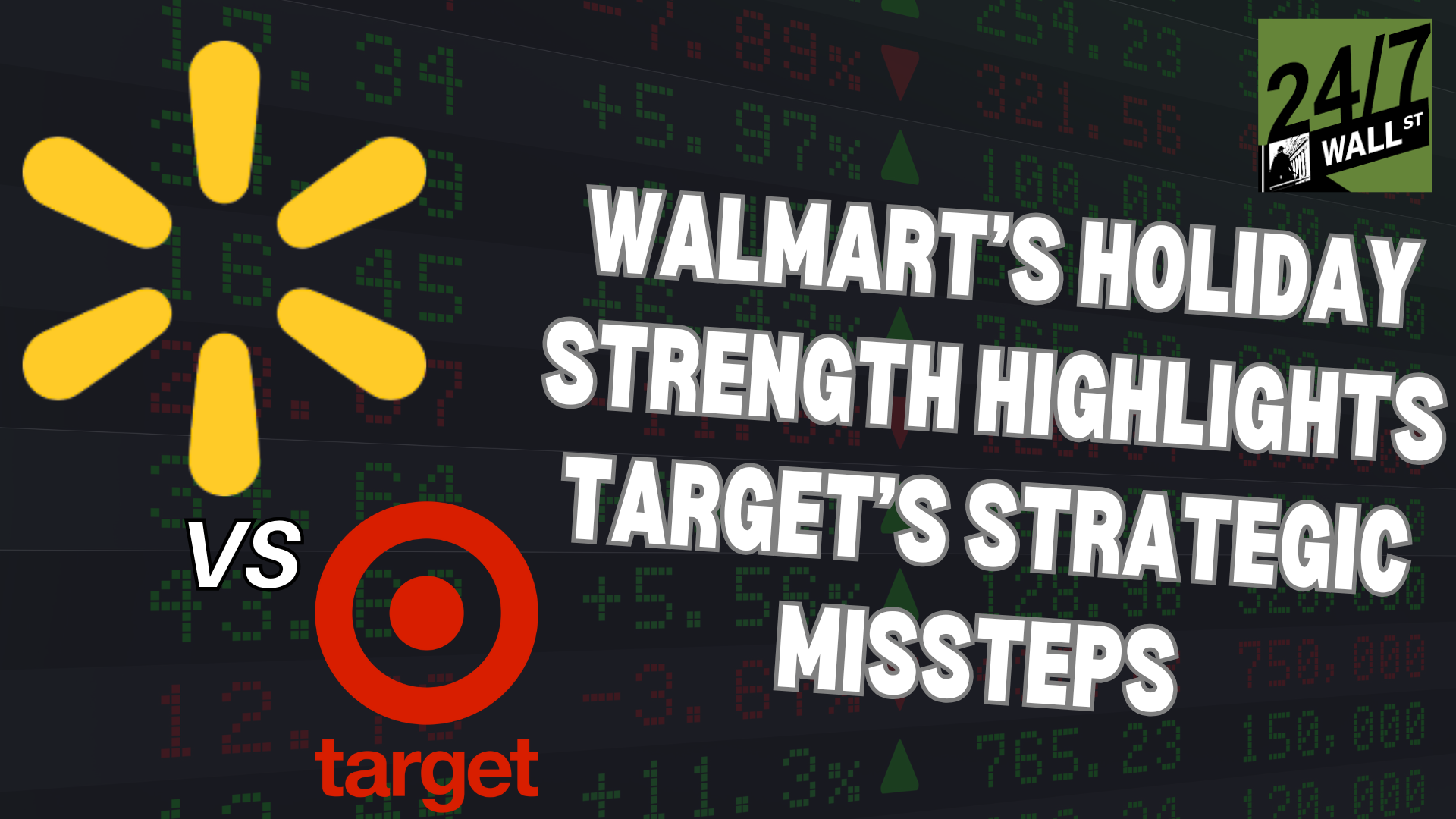 Walmart's Holiday Strength Highlights Target's Strategic Missteps | TGT WMT