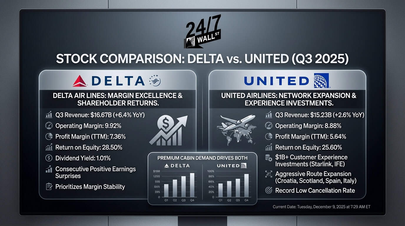 United Chases Market Share With Service Upgrades as Delta Rewards Shareholders