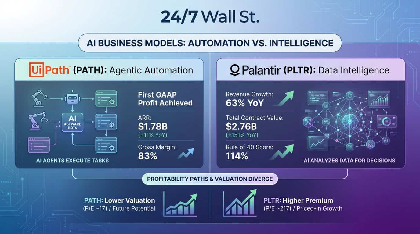 Palantir Crushes 63% Growth While UiPath Celebrates Its First Profit