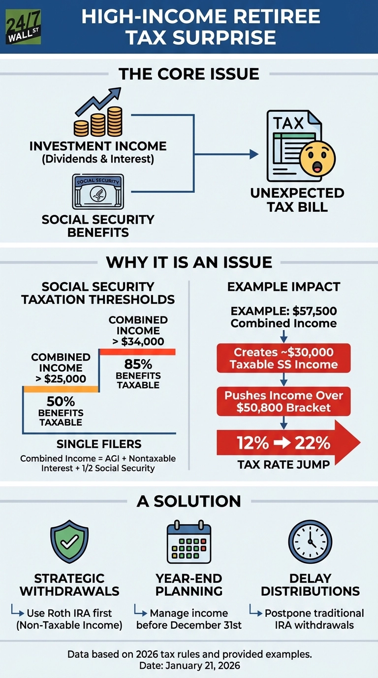 Ouch: A Retiree’s $40,000 Dividends Suddenly Makes 85% of Social Security Taxable