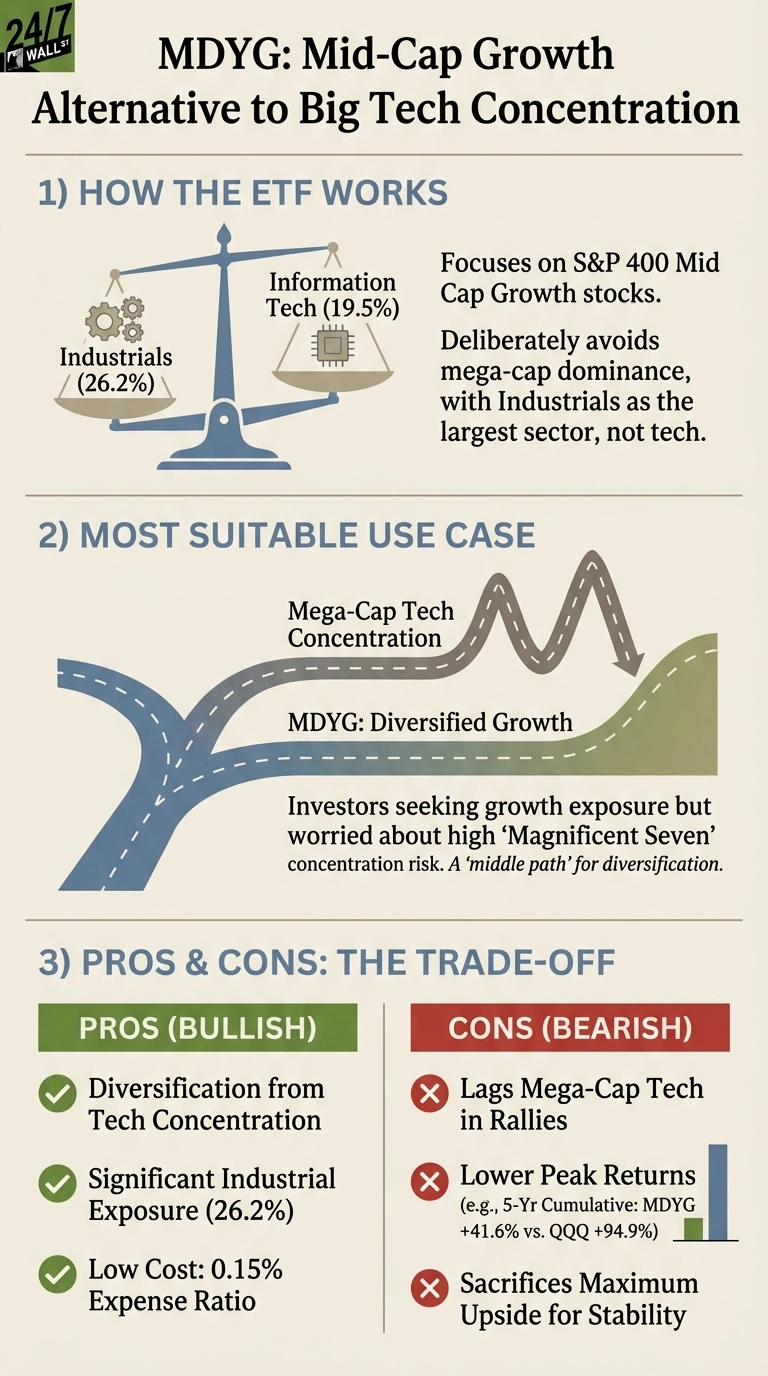 This Mid-Cap Growth ETF Delivers 11.5% Returns Without Betting 40% of Your Portfolio on Seven Tech Stocks
